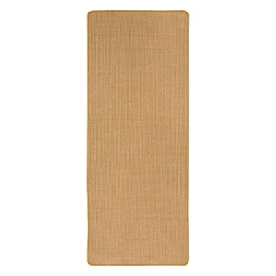 Image of andiamo misento Sisal Rug Made of 100% Natural Fibre, Flat Weave, Plain, 80 x 200 cm