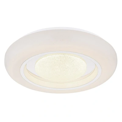 Image of Burro Decorative Flush Ceiling Light White LED Dimmable 2700 6500K Remote Control