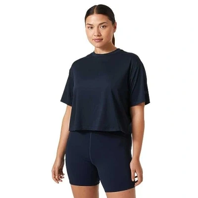 Image of Helly Hansen Women&#039;s W Ocean Cropped T Shirt, 597 Navy, XS