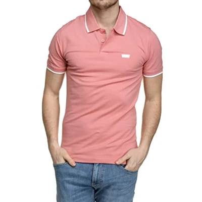 Image of Levi&#039;s Men&#039;s Slim Housemark Polo Shirt, Mauveglow, S