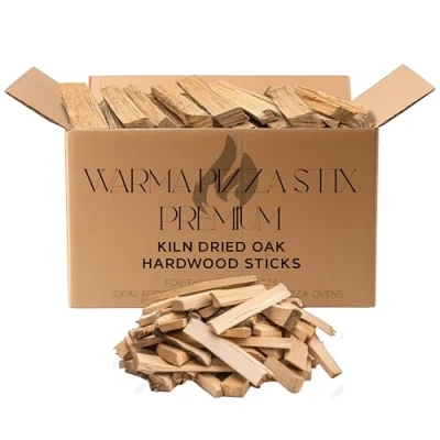 Image of Small Boxes Warma Oak Pizza Stix Oven Wood Logs Kiln Dried Hardwood Kindling Sticks Fuel For Ooni Uuni Nero Dellonda Portable Ovens Garden Camping BBQ Burner Stove 1 x Box