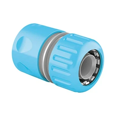Image of Cellfast quick connector IDEAL™ flow 1 Stainless steel clamping elements, connection of 2 hose ends, ABS plastic, 57 027, gray