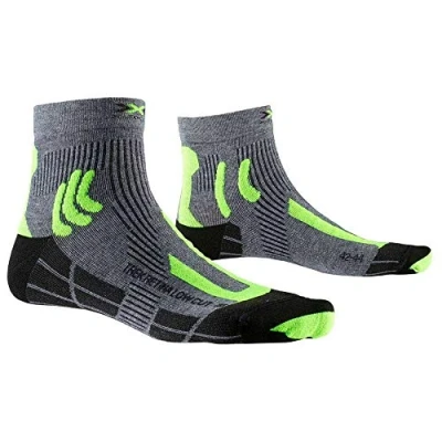 Image of X Socks Trek Retina Low Cut Outdoor Trekking Hiking Walking Men Women Grey Melange/Phyton Yellow/Black, 39/41