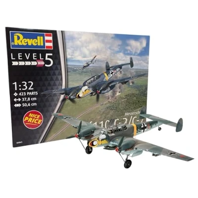 Image of Revell 04961 Messerschmitt Bf110 C 2/C 7 1:32 Scale Unbuilt/Unpainted Plastic Model Kit