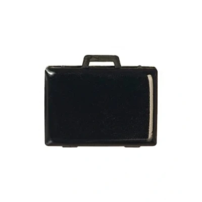 Image of Melody Jane Dolls House Black Briefcase Miniature Modern Office Study Work Accessory 1:12