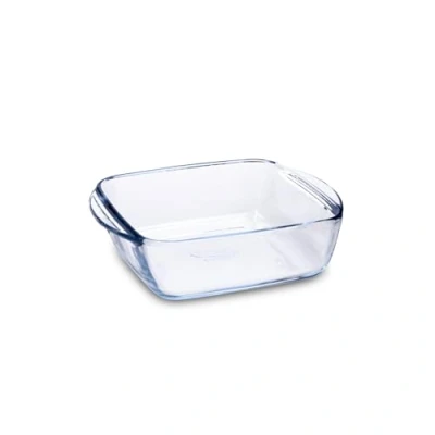 Image of PYREX PREPWARE Square Glass Dish 20 x 17 cm 1 L