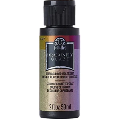 Image of PLAID ENTERPRISES, INC. FOLKART Color GLD/RD/VIO, Gold, Red, Violet Shift, 2oz/59ml