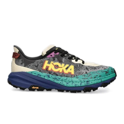 Image of HOKA Speedgoat 6 Trail running shoes, Men&#039;s, Size: 11, Oatmeal/mountain iris Textile/synthetics
