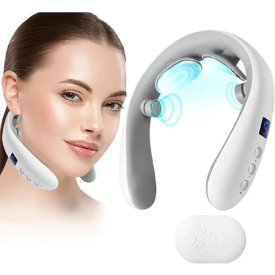 Image of Neck Massager for Pain Relief Deep Tissue,Electric Portable with Heat Women Men
