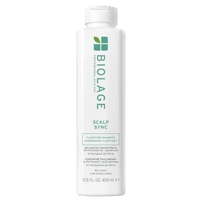 Image of Biolage Scalp Sync Clarifying Shampoo, Balances Scalp&#039;s Moisture, Enriched With Glycolic Acid, For Oily Scalps, 400ml