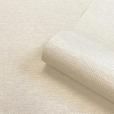 Image of Belgravia Palm Textured Wallpaper (One Size) (Cream)