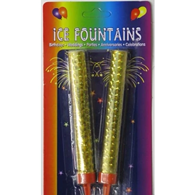 Image of Fountain Candle Gold 2 per pack