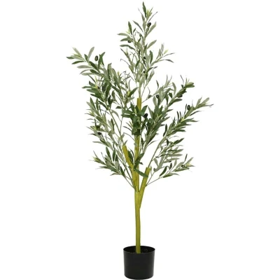 Image of vidaXL Artificial Olive Tree 450 Leaves 120 cm Green