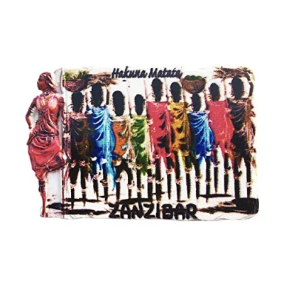Image of Zanzibar Tanzania 3D Refrigerator Magnet Tourist Travel Souvenirs Handmade Resin Craft Magnetic Stickers Home Kitchen Decoration Fridge Collection Gift