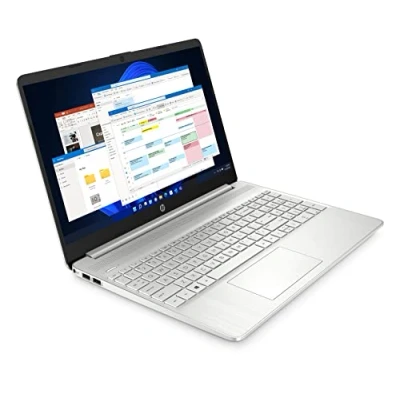 Image of HP Laptop PC 15s fq2039sa Intel Core i3 1115G4 Processor 4GB RAM 128GB SSD UHD Graphics 15.6 inch Full HD 16:9 display Windows 11 Home in S Mode Natural Silver