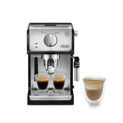 Image of De&#039;Longhi ECP35.31Traditional Barista Pump Espresso Machine, Coffee and Cappuccino Maker, Black
