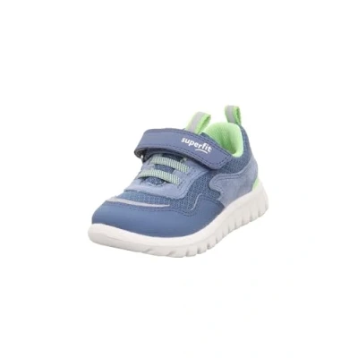 Image of Superfit Sport7 Mini Sneaker, Blue Light Green 8000, 4.5 UK Child