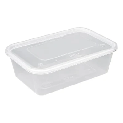 Image of 1ABOVE Secure Pack 50 x Microwave Clear Plastic Food Takeaway Heavy Duty SATCO Containers with Lids, Freezer &amp; Dish Washer Safe (650ML)