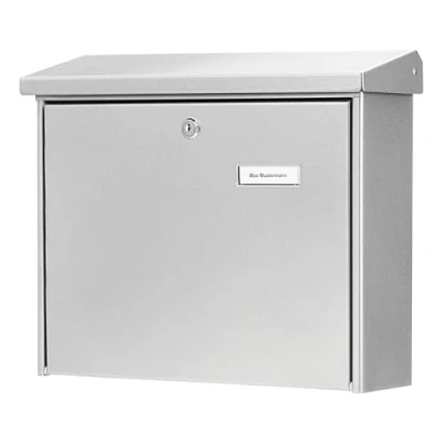 Image of Burg Wächter Journal 5867 SI Steel Mailbox, Silver