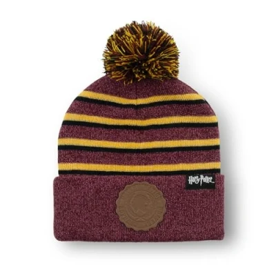 Image of Harry Potter Beanie Gryffindor Striped Pom Hat Multicolour