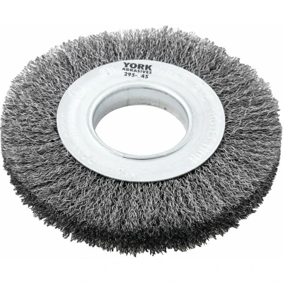 Image of York Industrial Rotary Wire Brush Crimped 30 SWG 150 X 21 51MM