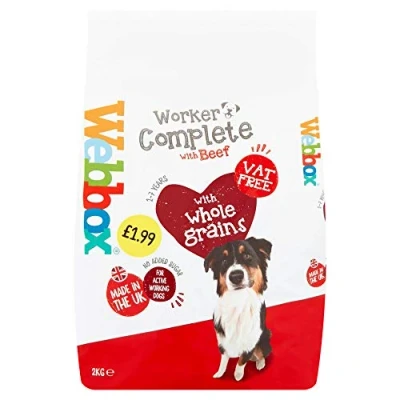 Image of Webbox Beef Complete Working Dog Food **VAT Free** 2kg