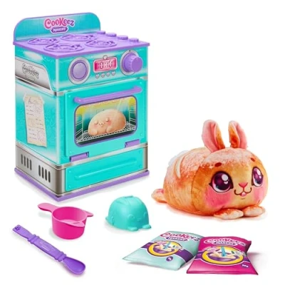Image of Cookeez Makery Oven, Mix &amp; Make A plush best friend! Place your Dough In The Oven And Be Amazed When Warm, Scented, Interactive, Comes Out! Which Surprise Bake Will You Make?