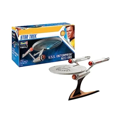 Image of Revell 04991 U.S.S. Enterprise NCC 1701 (TOS) 1:600 Scale Unbuilt/Unpainted Plastic Model Kit