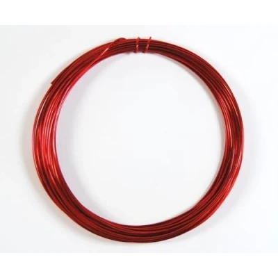 Image of celloexpress Aluminium Craft Wire 1mm x 10m (Diameter Length) RED
