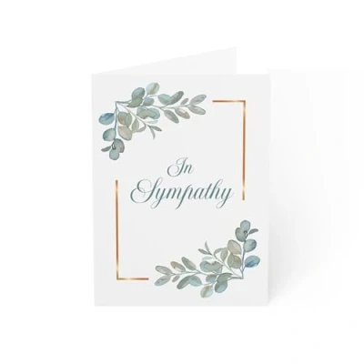 Image of Sympathy Card &quot;In Sympathy&quot; Elegant Condolence