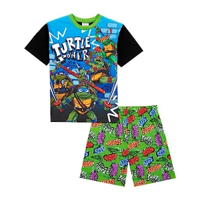 Image of Teenage Mutant Ninja Turtles Boys Pyjamas Short PJ Set 11 12 Green