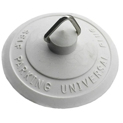 Image of JILTON TYPE UNIVERSAL SELF SEATING RUBBER SINK BATH BASIN TRAVEL PLUG 56MM