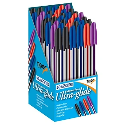 Image of 10 x Tiger Ultra Glide Ballpoint Pens Blue