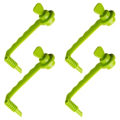 Image of Belligern 4 Pieces Spiral Cutter,Potato Cutter,Spiral Potato Cutter,Piranha Cutter,Spiralizer for Vegetables,for Slicing of Cucumbers,Potatoes,More,Vegetable (Green)