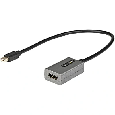 Image of StarTech.com Mini DisplayPort to HDMI Adapter 1080p mDP 1.2 Monitor/Display DP Dongle Converter 12&quot; Long Attached Cable Upgraded Version of MDP2HDMI (MDP2HDEC)