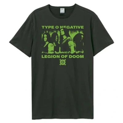 Image of Amplified Unisex Adult Legion Of Doom Type O Negative T Shirt (XL) (Charcoal)