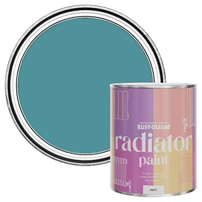 Image of Rust Oleum Green Heat Resistant Radiator Paint in Matt Finish Belgrave 750ml (SHDRCT1211)