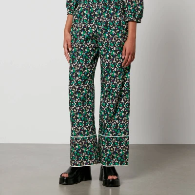 Image of Baum und Pferdgarten Nala Floral Print Cotton Trousers EU 42/UK 14