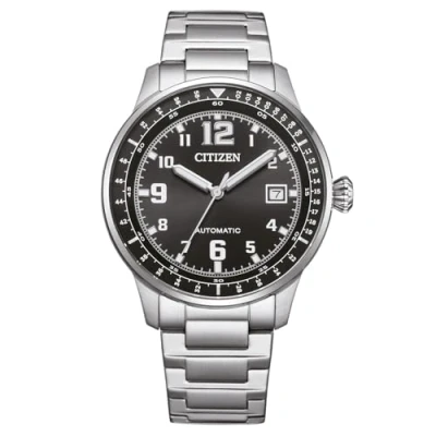 Image of CITIZEN NJ0190 Men&#039;s Automatic Watch with Stainless Steel Link Strap and Date in Various Designs, black
