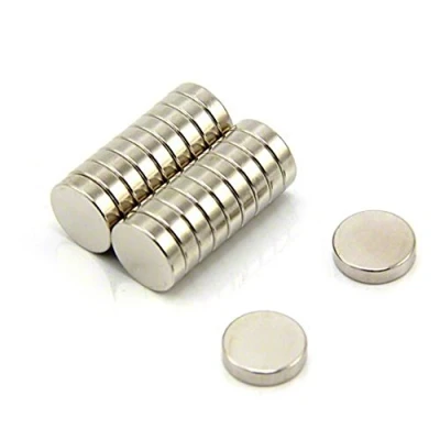 Image of N35 Neodymium Magnet for Arts, Crafts, Model Making, DIY, Hobbies, Office, and Home 12mm dia x 3mm thick 2kg Pull Pack of 20