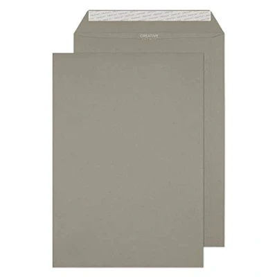 Image of Blake Creative Colour C4 229 x 324 mm 120 gsm Pocket Peel &amp; Seal Envelopes (425P) Storm Grey Pack of 250