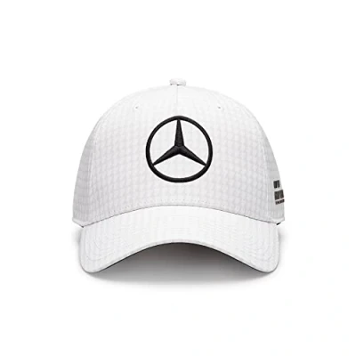 Image of Mercedes AMG Petronas Formula One Team 2023 Lewis Hamilton Driver Cap White Unisex Size: Size