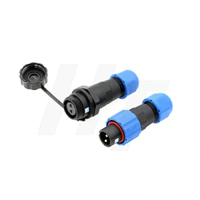 Image of HangTon SD13 2 Pin Male Female Cable Plug Receptacle Circular Waterproof IP68 Plastic Connector for Outdoor Power Electrical Devices
