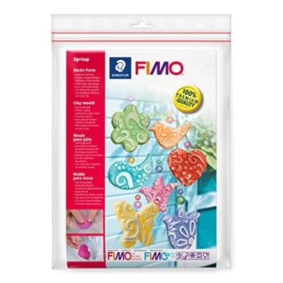 Image of Staedtler Fimo 8742 52 Clay Mould Set 3 Pack Spring Theme