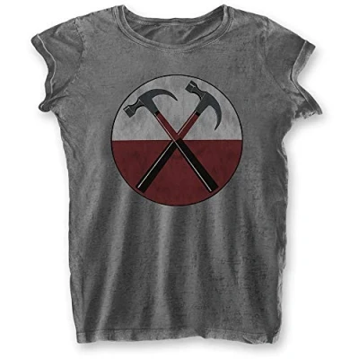 Image of Pink Floyd Ladies Tshirt L The Wall Hammers Grey