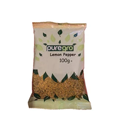 Image of Puregro Lemon Pepper Seasoning, 100 g (Pack of 1)
