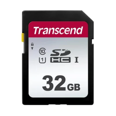 Image of Transcend 32GB SDHC 300S Memory Card UHS I, C10, U3, V30, 4K, Full HD, Up to 95/40 MB/s (Ideal for Digital Cameras) TS32GSDC300S