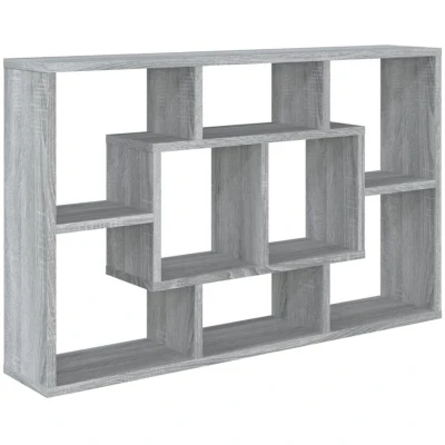Image of vidaXL Wall Shelf Grey Sonoma 85x16x52.5 cm Engineered Wood
