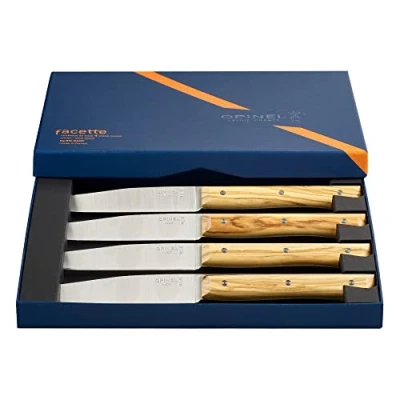 Image of Opinel Facette Ash table knife set, 4 pieces made of stainless MA5 steel, 254645