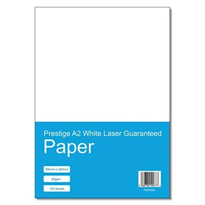 Image of Prestige A2 White Laser Guaranteed Paper 80gsm 100 Sheets